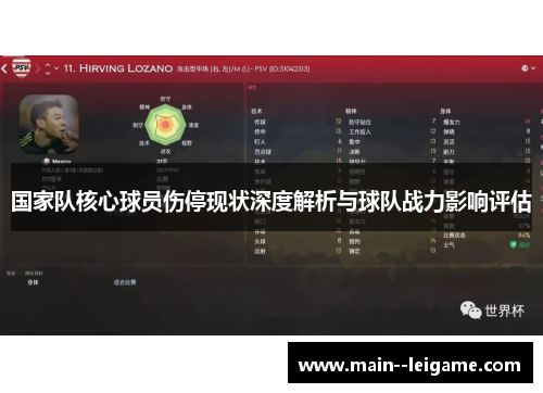 国家队核心球员伤停现状深度解析与球队战力影响评估